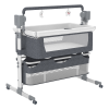 SteAnny Electric Cradle Rocking Baby Bed - Portable Baby Bed Electric Bassinet Splicing Bed