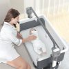 SteAnny Electric Cradle Rocking Baby Bed - Portable Baby Bed Electric Bassinet Splicing Bed