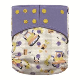 Baby Bamboo Charcoal Fiber Cloth Diapers - New square head