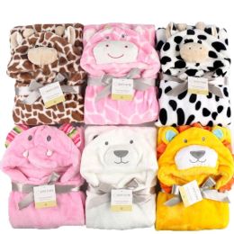 Baby Fleece Hooded Bath Towel - Towels Bathrobe