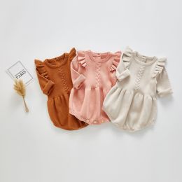 Baby One Piece Clothes - Small flying sleeve knitted
