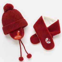 Children's Fleece Hat & Scarf Set - Warm