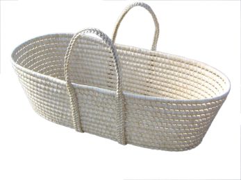 Corn Husk Woven Crib - Portable Sleeping Basket