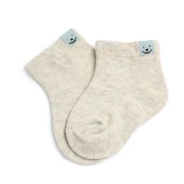 Double Needle Baby Socks - Combed Cotton Candy Color Baby In-tube Socks