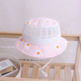 Floral Baby Bucket Hat - Kids Accessories Mesh Summer Children Cap for Girls Baby