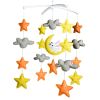 Handmade Baby Boy Crib Mobile - Non-Woven Musical Mobile Crib Toy Nursery Room Decor, Stars and Rabbit