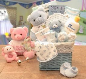Sweet Baby of Mine Baby Basket - New Blue (Med)