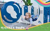 Baby Astronaut Playpen - Safety Large Play Yard Home Indoor & Outdoor Safety Gates Foldable Play Pens