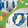 Baby Astronaut Playpen - Safety Large Play Yard Home Indoor & Outdoor Safety Gates Foldable Play Pens