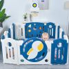 Baby Astronaut Playpen - Safety Large Play Yard Home Indoor & Outdoor Safety Gates Foldable Play Pens