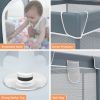 Baby Play Yard with Gate - Play Pen for Babies and Toddlers Limited Space (47"x47"x26")