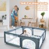 Baby Play Yard with Gate - Play Pen for Babies and Toddlers Limited Space (47"x47"x26")