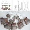 Handmade Baby Boy Crib Mobile - Non-Woven Musical Mobile Crib Toy Nursery Room Decor, Brown Bears and Mushroom