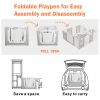 Gupamiga Foldable Baby Playpen - Pet Dog playpen Kids Activity Centre Safety Play Yard Home Indoor Outdoor