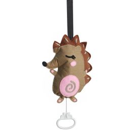 Baby Hanging Blue Pink Owl - Pull String Musical Box Appease Toy for Crib Stroller Travel (Default: Default)