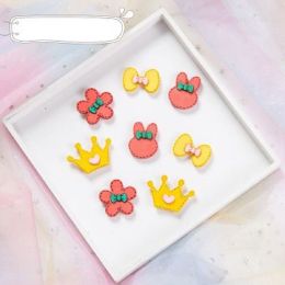Hair Magic Stickers - 4 pairs Computer Embroidered Hair Accessories Bangs Post Stickers (style: set 3)