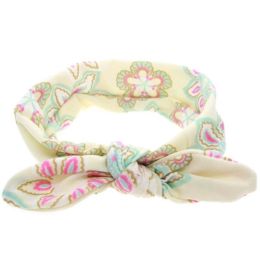 Baby Girl Headbands - Bohemian Floral Style Vintage Flower Accessories (Color: yellow)