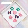 Hair Magic Stickers - 4 pairs Computer Embroidered Hair Accessories Bangs Post Stickers