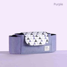 Portable Diaper Bag Stroller Bag - Maternity Bag for Baby Care for Mom (Color: purple)